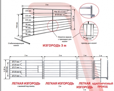ЛЕГКИЕ ИЗГОРОДИ